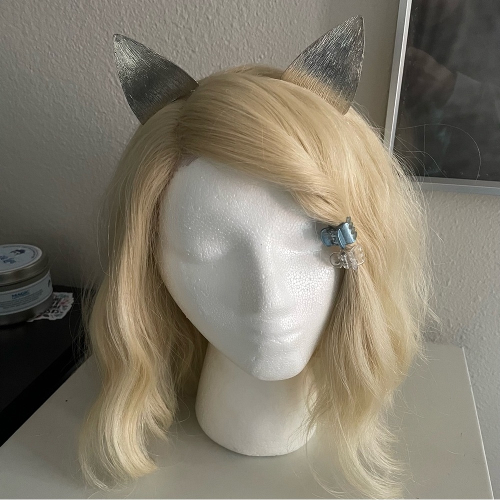 Silver Metal Cat Ear Headband